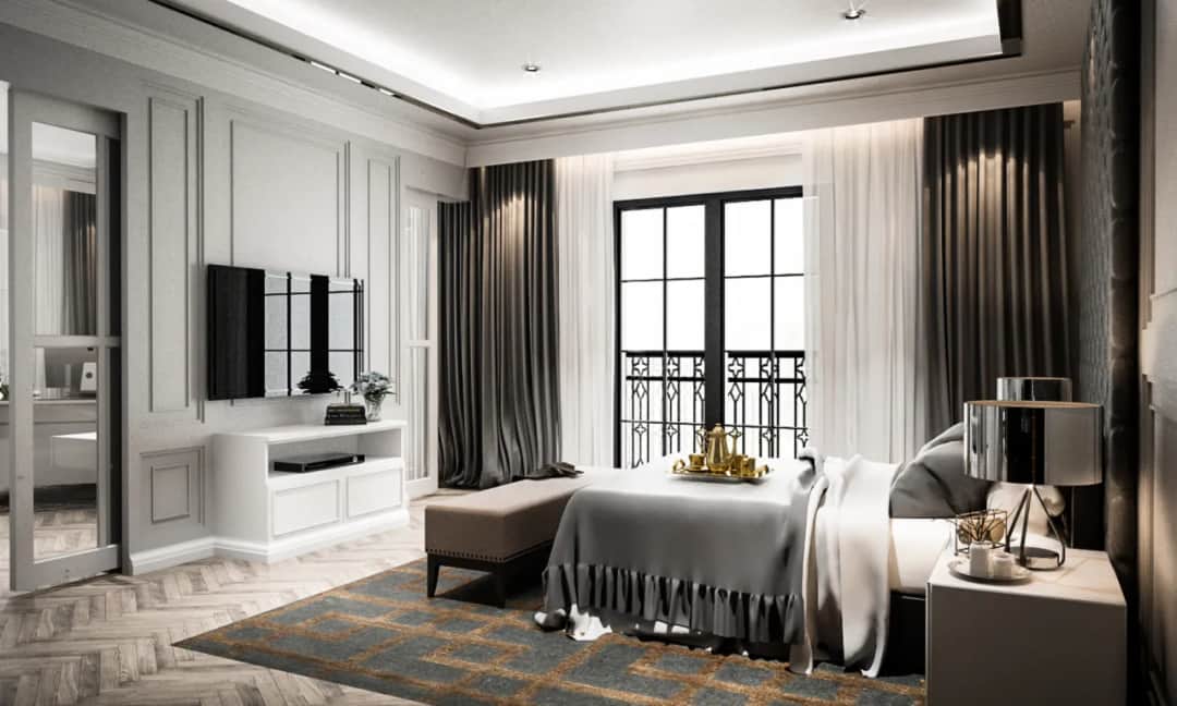 Na jakiej wysokości telewizor w sypialni? Eksperci radzą