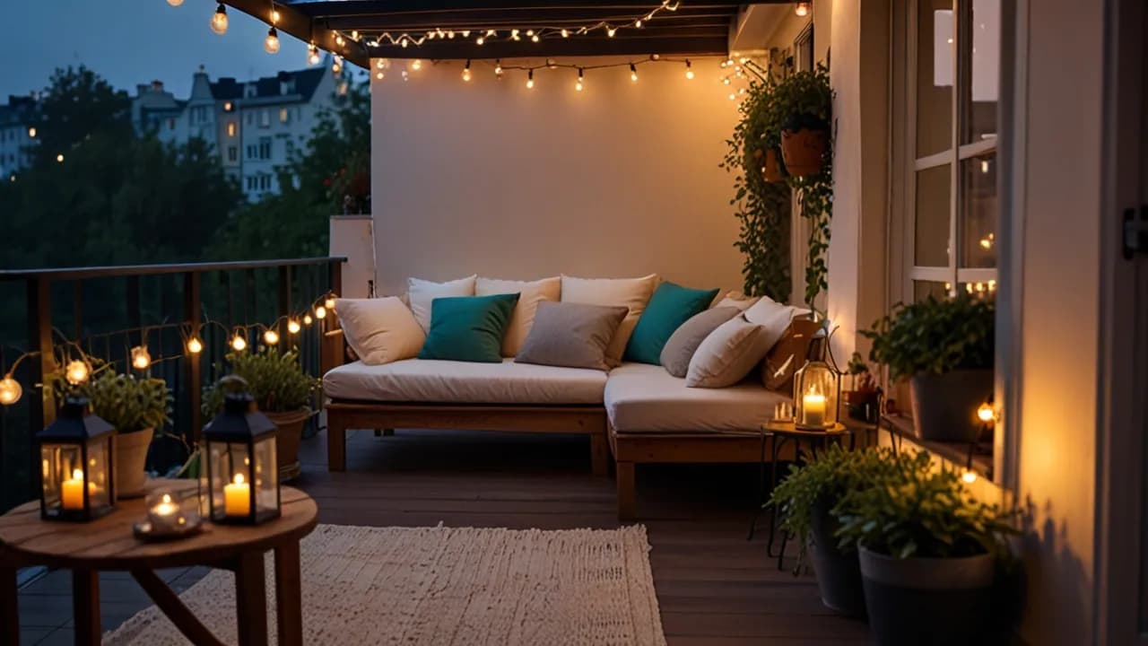 Oświetlenie na balkonie - Inspirujące pomysły na stworzenie przytulnego miejsca