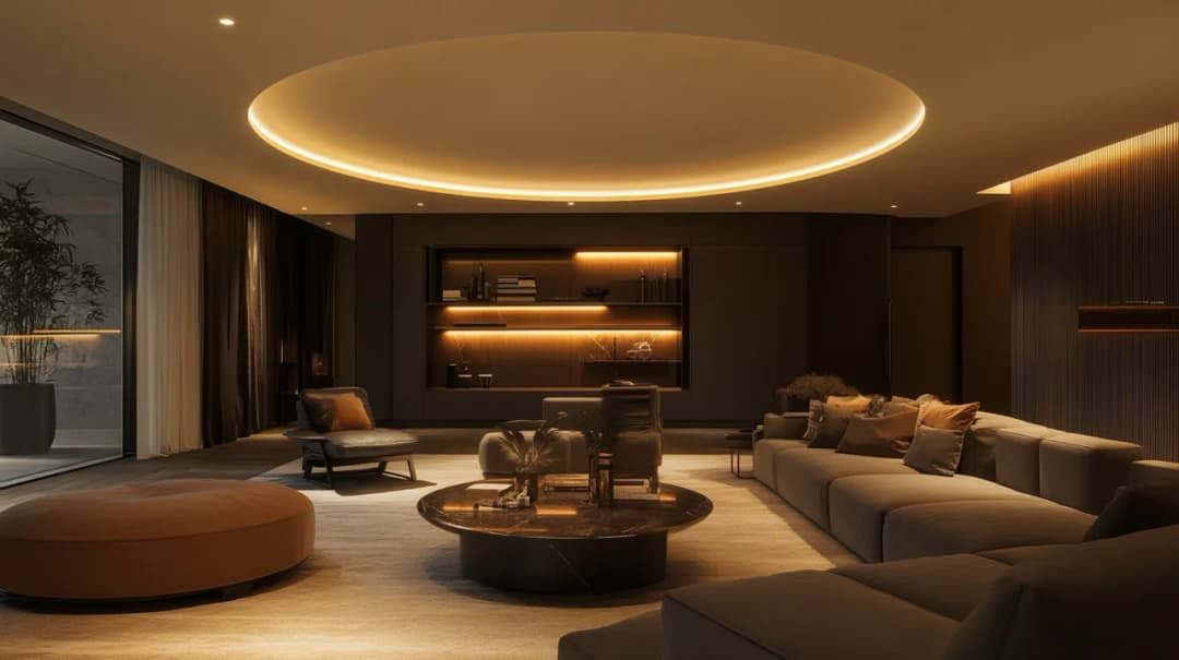 Nowoczesne plafony sufitowe do salonu - top trendy i inspiracje