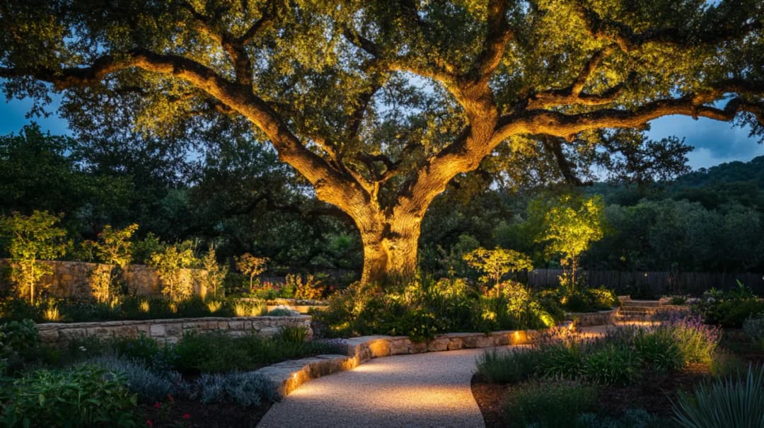 Oświetlenie drzew w ogrodzie: Najlepsze sposoby na oświetlenie drzew w ogrodzie