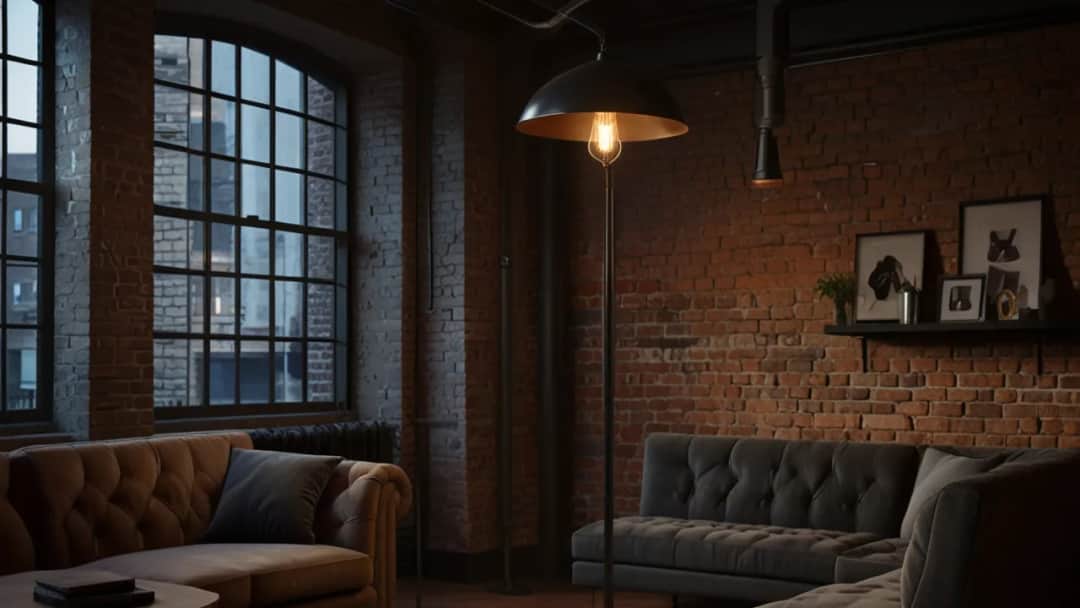Lampa podłogowa retro: Czy lampa podłogowa retro pasuje do industrialnych wnętrz?