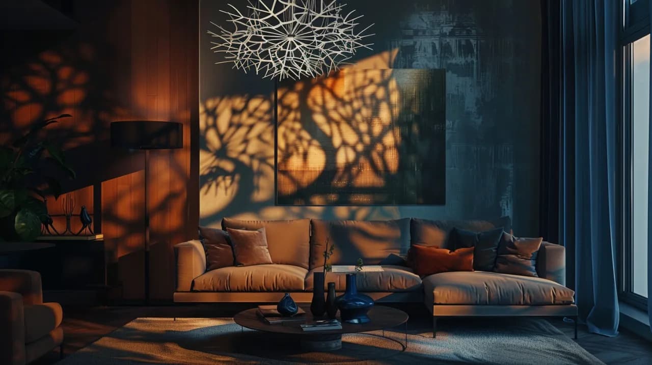 Lampa pająk: Czy lampa pająk jest odpowiednia do salonu?