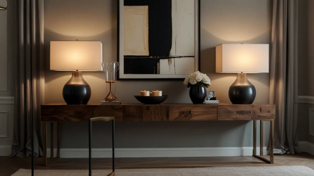 Jakie lampy na komodę do salonu są modne? Najnowsze trendy