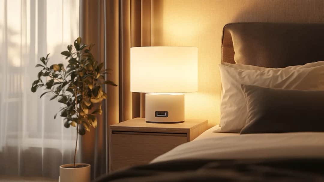 Lampa na USB - praktyczna lampka nocna z wbudowaną ładowarką USB